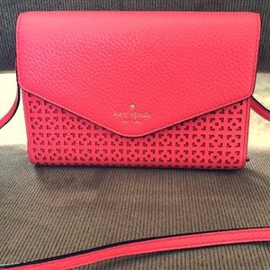 KATE SPADE CORAL SATCHEL!